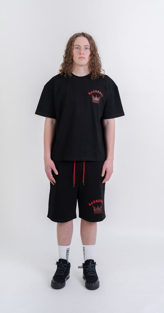 Basserel printed logo shorts