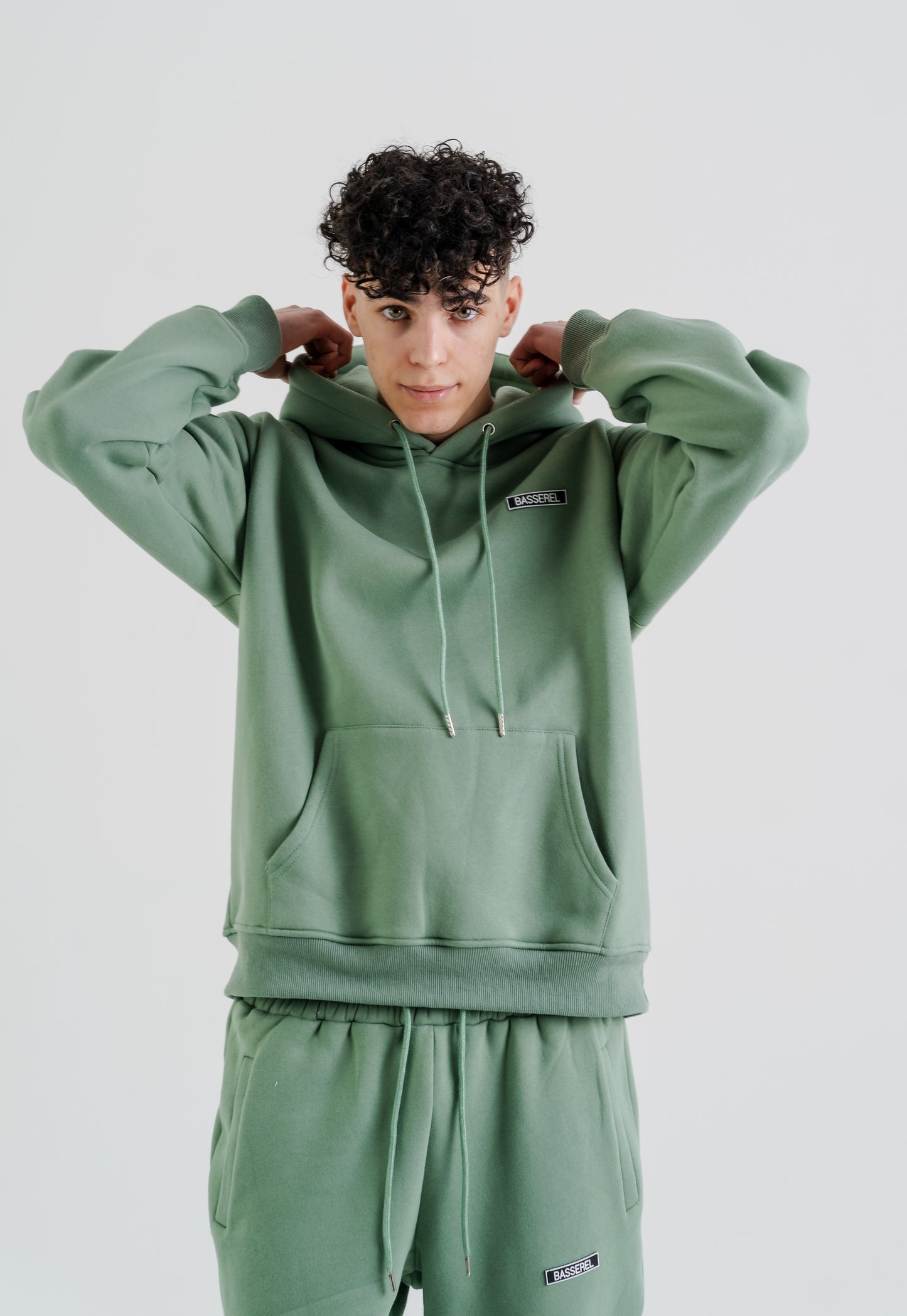 Green  Semi-Oversized Tracksuit