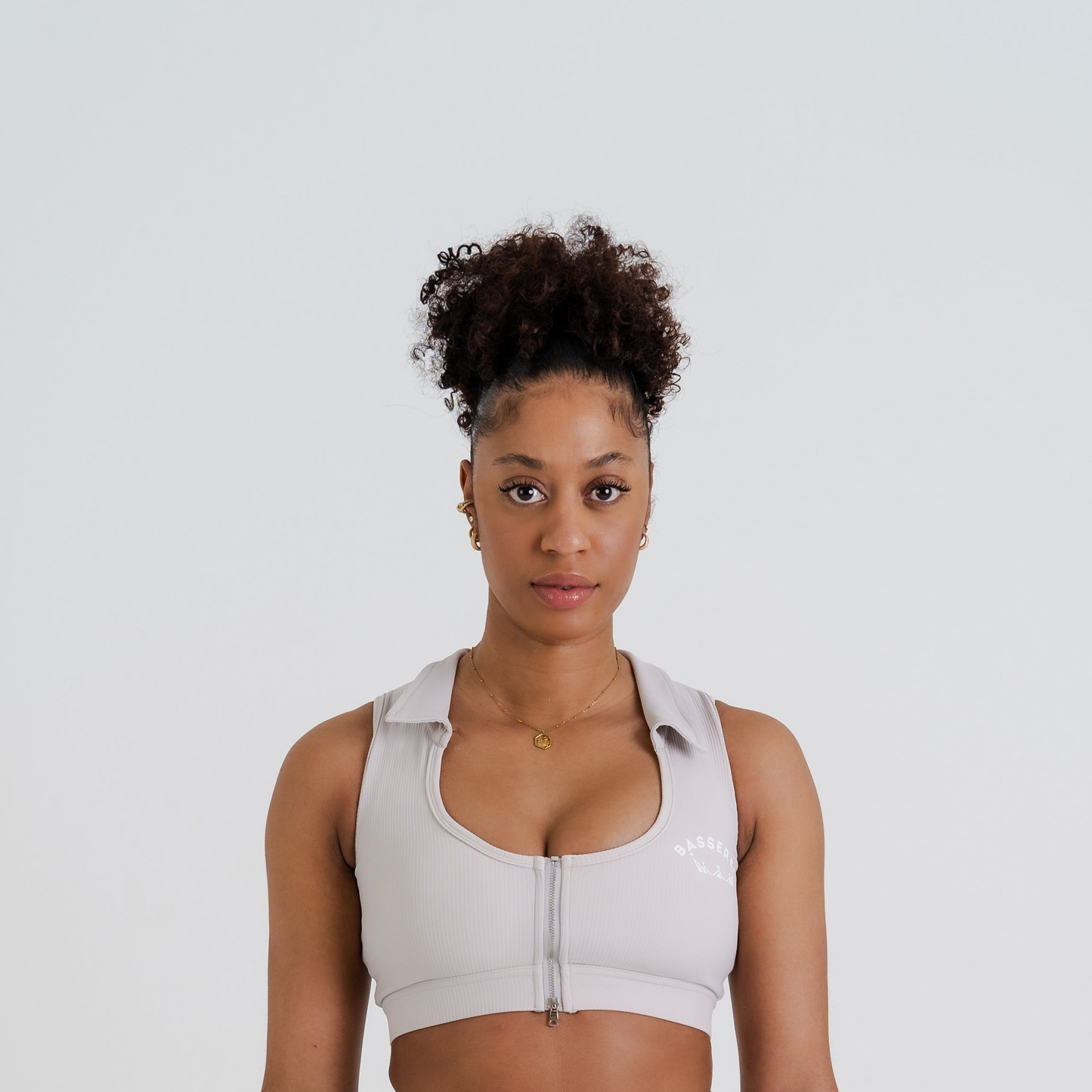 Grey slim fit bras