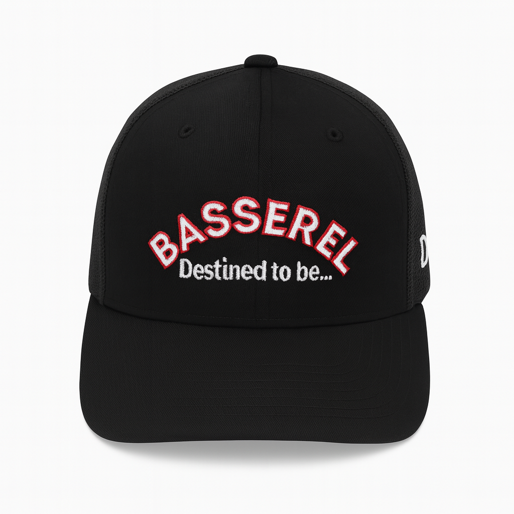 Basserel trucker cap in black