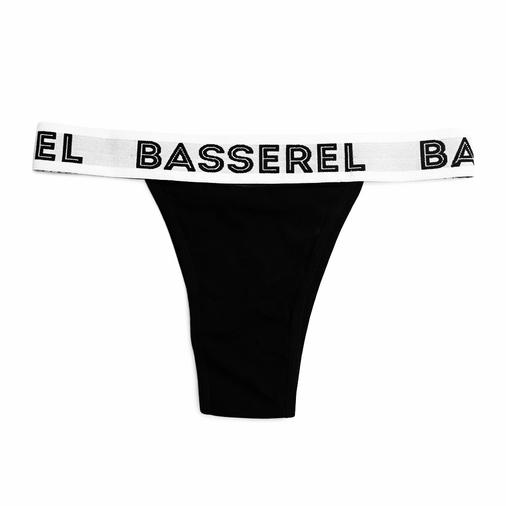 BASSEREL Logo Waist Thong – Bl