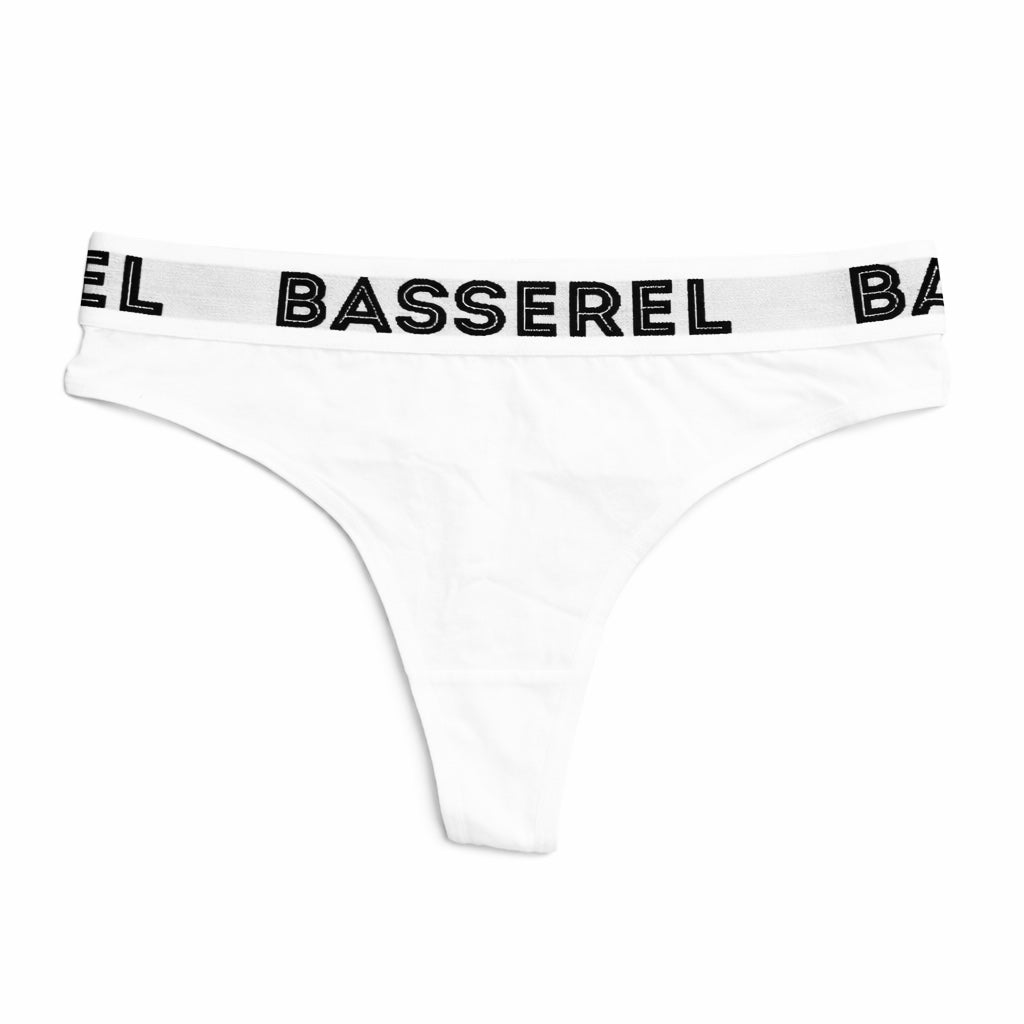 BASSEREL Signature Thong – White